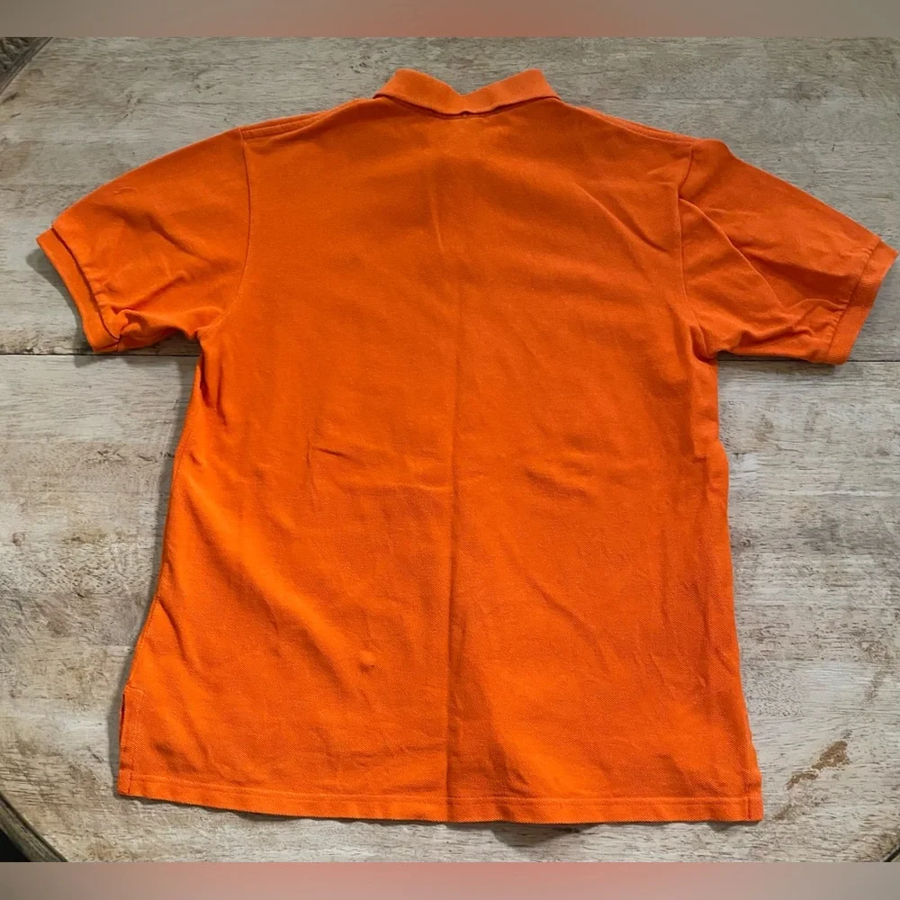 Polo Ralph Lauren Big‎ Boys’ Sz M Orange Iconic Mesh Polo Shirt